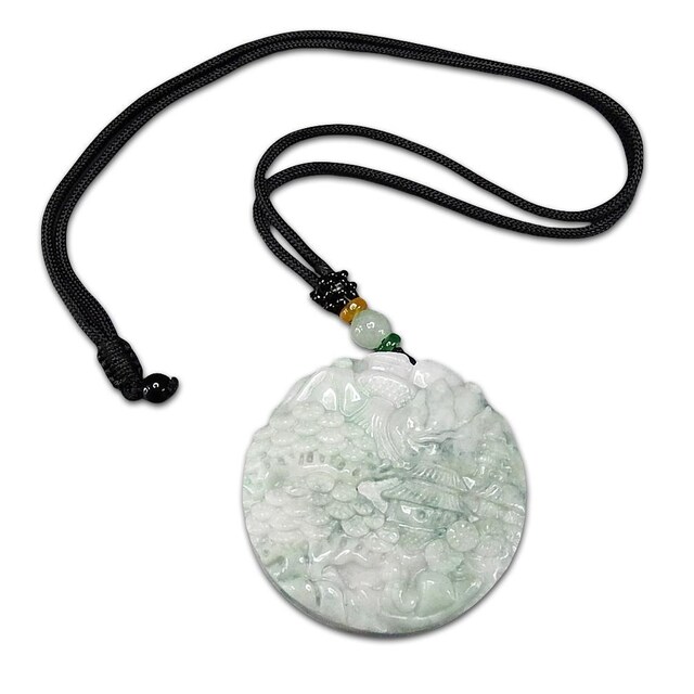 楽天市場】ひすい本翡翠きつね色合い良好天然石ペンダント紐