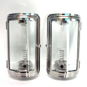 楽天市場】ステンレス製 燈籠型ローソク立ガラス風防タイプ AY-3482