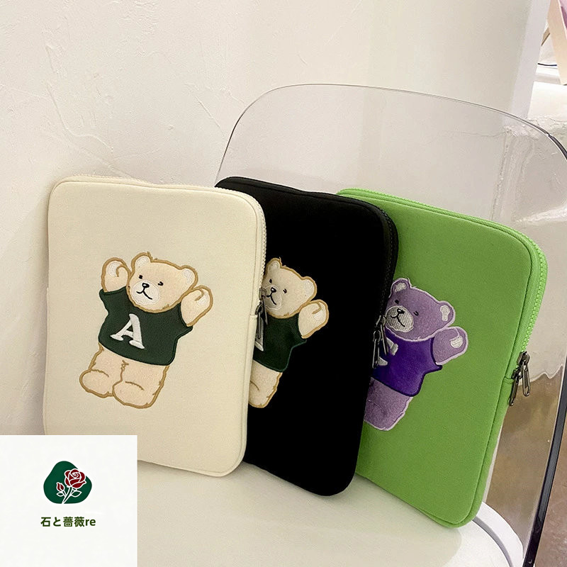 送料無料 11/13/15インチ パソコンケース PCケース 熊 クマ bear ベア Macbook iMac マックブック インナーケース ライナーバッグ バッグ 保護ケース ノート用 スリーブケース ブリーフケース カバン PCバッグ ブリーフィング かわいい おしゃれ 楽天海外通販画像
