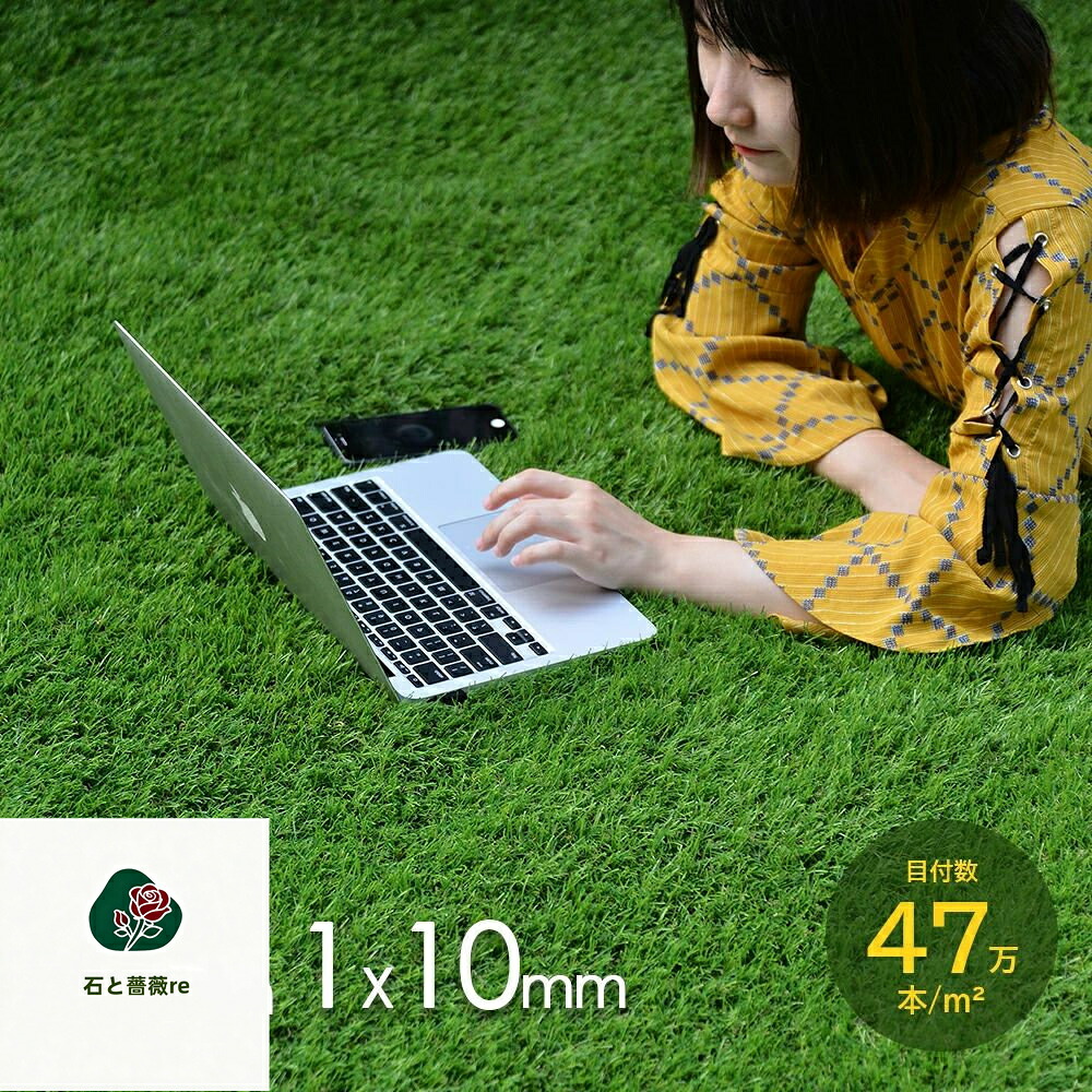 人工芝 ロール 1m×5m 1m×10m芝丈20mm ピン12本つき 2色立体感 透水穴つき リアル ふかふか 高品質 高密度 色落ちにくい 抜けにくい 復