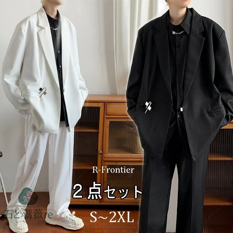 楽天市場】新生活 装 セットアップ ヒップホップ 大人 メンズ 白