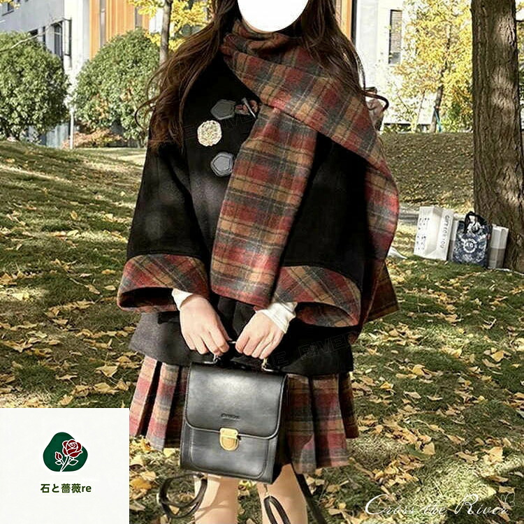 卒式 背広 お姉さん なんちゃってユニフォーム はいり込む式 厚地の外套 スコート えり巻き 3点仕掛ける 中学生 照合のしるし柄 韓国 ユニフォーム 高校生 レディース 女子高生 フォーマル 背広 御坊っちゃん マント 照合のしるし 柄スコート 御坊っちゃん 卒服 お姉さんユニフォーム お受験 JK 韓国服 S M L 赤柄 コート+スカート+スカーフ-青柄 コート+スカート+スカーフ