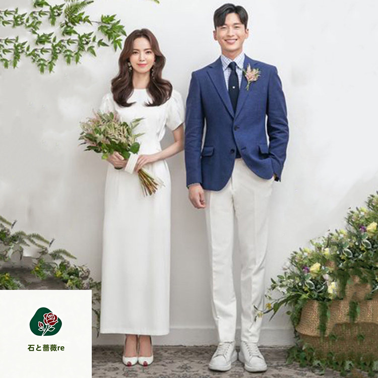 ウエディング ドレス ノースリーブ wedding タイト Aラインドレス ラウンドネック 花嫁ドレス 二次会 二次会ウエディングドレス レディースドレス 前撮り オーダーメイドも可能【XS～3XL】オーダーメイドサービス｜石と薔薇re