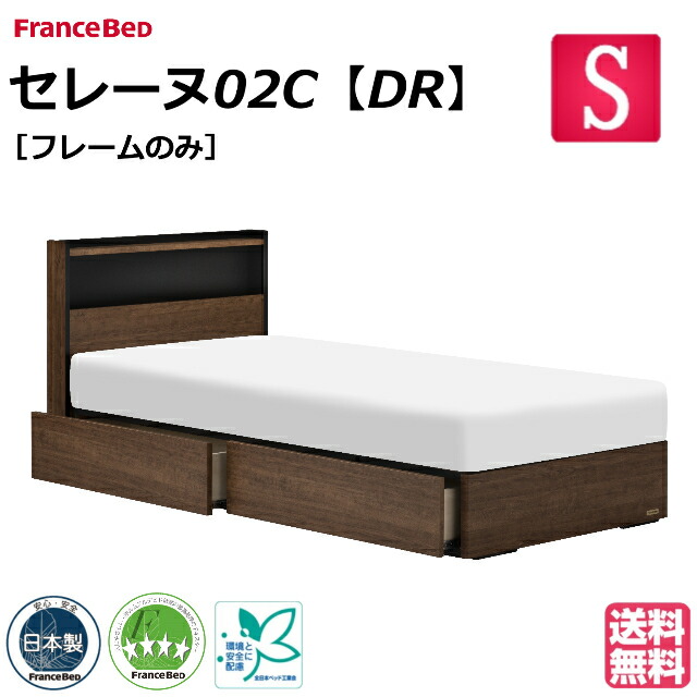 フランスベッド 臥榻 臥榻ひな形のみ セレーヌ02C DR シングル セレーヌ 臥榻ひな形 ベットひな形 日本製 分かりやすい シングル大いさ フランスベッド製 国産 日本製 すのこ スノコ 床板 差し込み 引き出し納める 納める 格好のいい オシャレ 薄型ひな形 押し込み ベッドフレーム-インテリア・寝具・収納