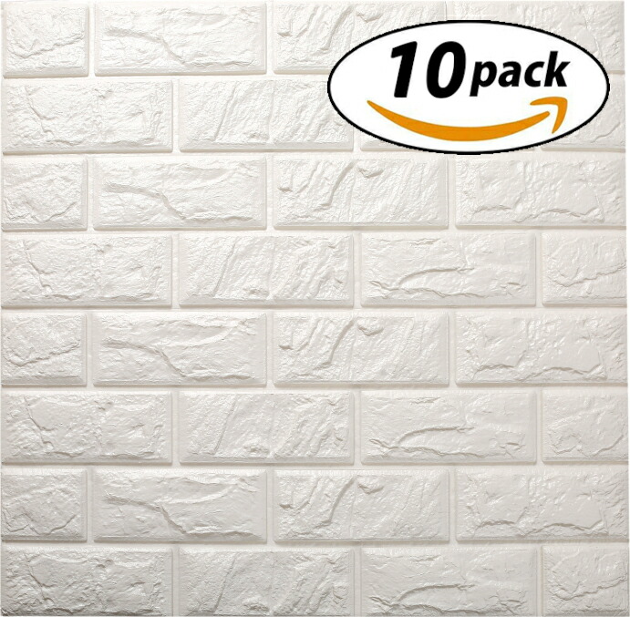 当店限定 Isl ウォールステッカー ヴィンテージレンガ調 白 3dクッション壁紙 60cm 60cm 10枚セット 売り切れ必至 Www Iacymperu Org