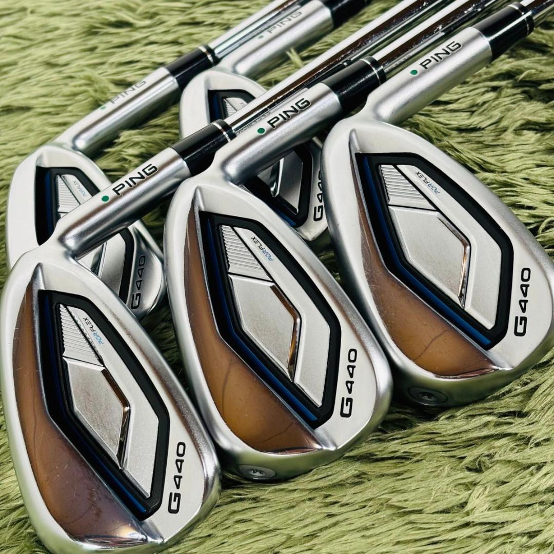 【中古】PING ピン G440 アイアン5本セット メンズゴルフ 初心者 入門 大人気 DynamicGold EX TOUR ISSUE S200 ツアーイシュー レフティ 左利き 男性 flex S|Re.ISLAND 店