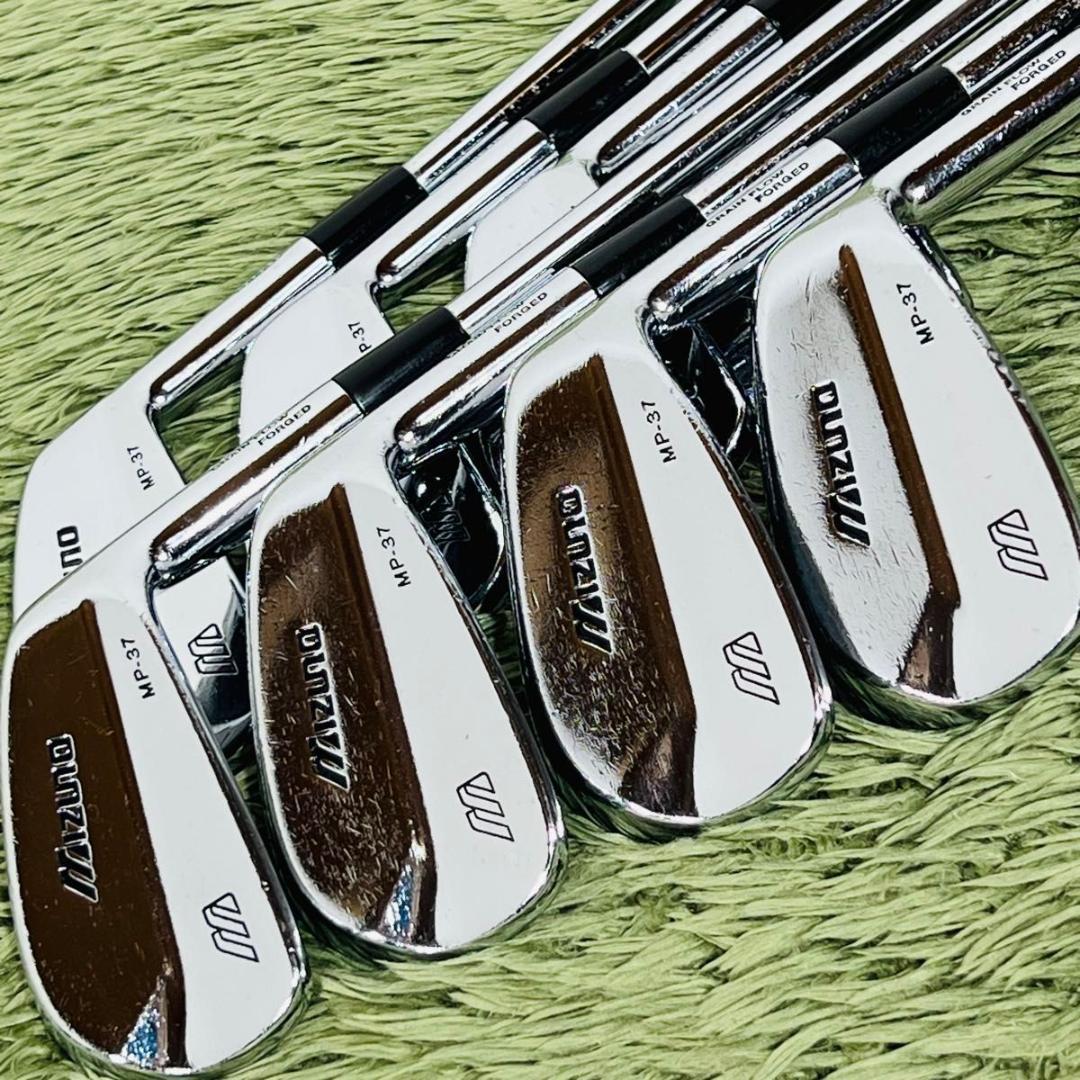 【中古】ミズノ MP-37 アイアン8本書き割り メンズゴルフ 未経験者 ハウツー物 マッスルバック MIZUNO DynamicGold S200 スチール写真矢がら ダイナミックゴールド 成人男性 右利き flex S