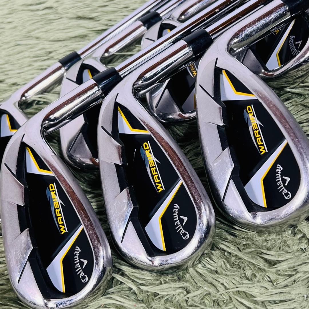 【中古】キャロウェイ ウォーバード アイアン7本セット メンズゴルフ 初心者 入門 人気 Callaway WARBIRD 純正スチールシャフト 男性 右利き flex UNI|Re.ISLAND 店