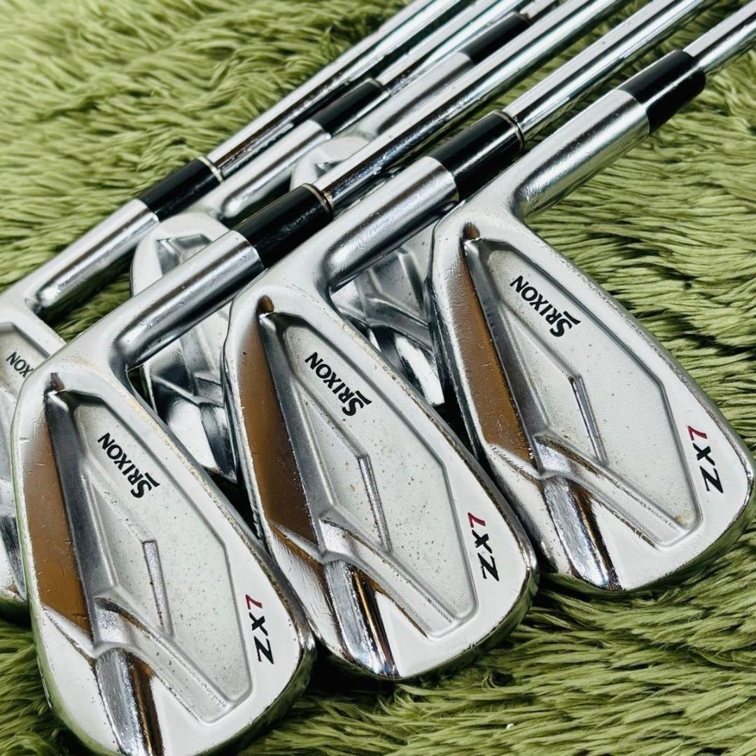 【中古】スリクソン ZX7 アイアン6本書き割り メンズゴルフ 未経験者 ハウツー物 大人気真似形 SRIXON DUNLOP ダンロップ 右利き 成人男性 スチール写真立て坑 DynamicGold DST S200 ダイナミックゴールド flex S