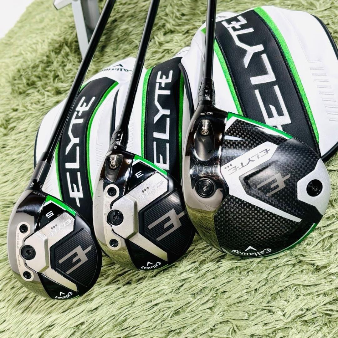 【中古】キャロウェイ エリート トリプル金剛石 木材3本書き割り メンズゴルフ Callaway ELYTE ◇◇◇ 付け届け真似形 TENSEI 炭素立て坑 天々取りまかなう付き添い人 右利き flex S