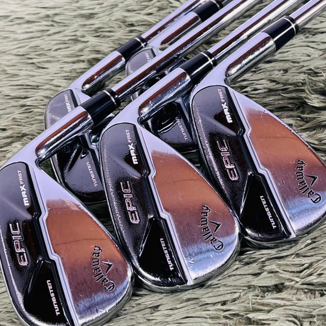 【中古】キャロウェイ エピックマックスファスト アイアン5本仕掛ける メンズゴルフ 未経験者 Callaway EPIC MAX FAST N.S.PRO 950GH neo ネオ スチール写真立て坑 右利き FLEX S