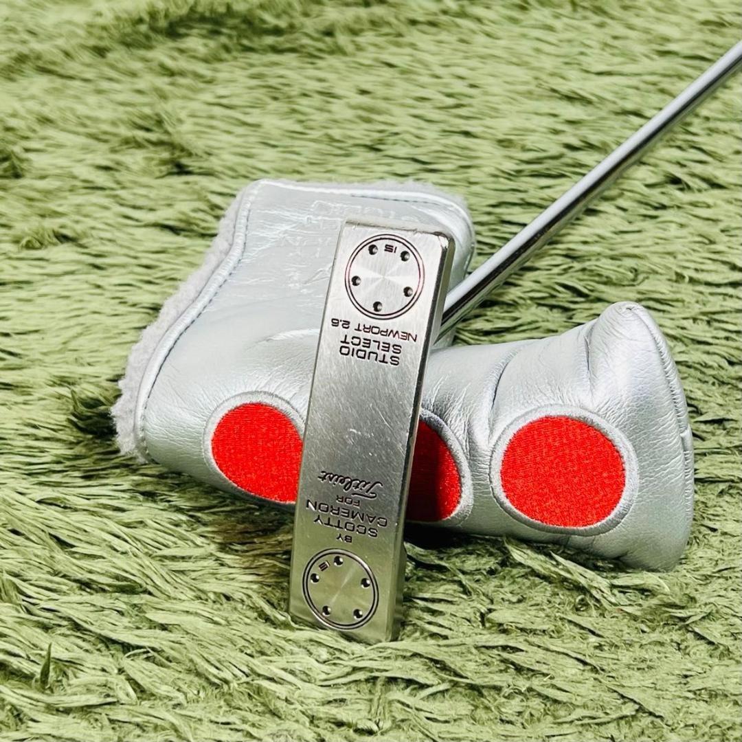 【中古】スコッティキャメロン スタジオセレクトニューポート2.6 パター 単品 メンズ SCOTTY CAMERON STUDIO SELECT NEWPORT 2.6 男性 右利き ヘッドカバー付き|Re.ISLAND 店