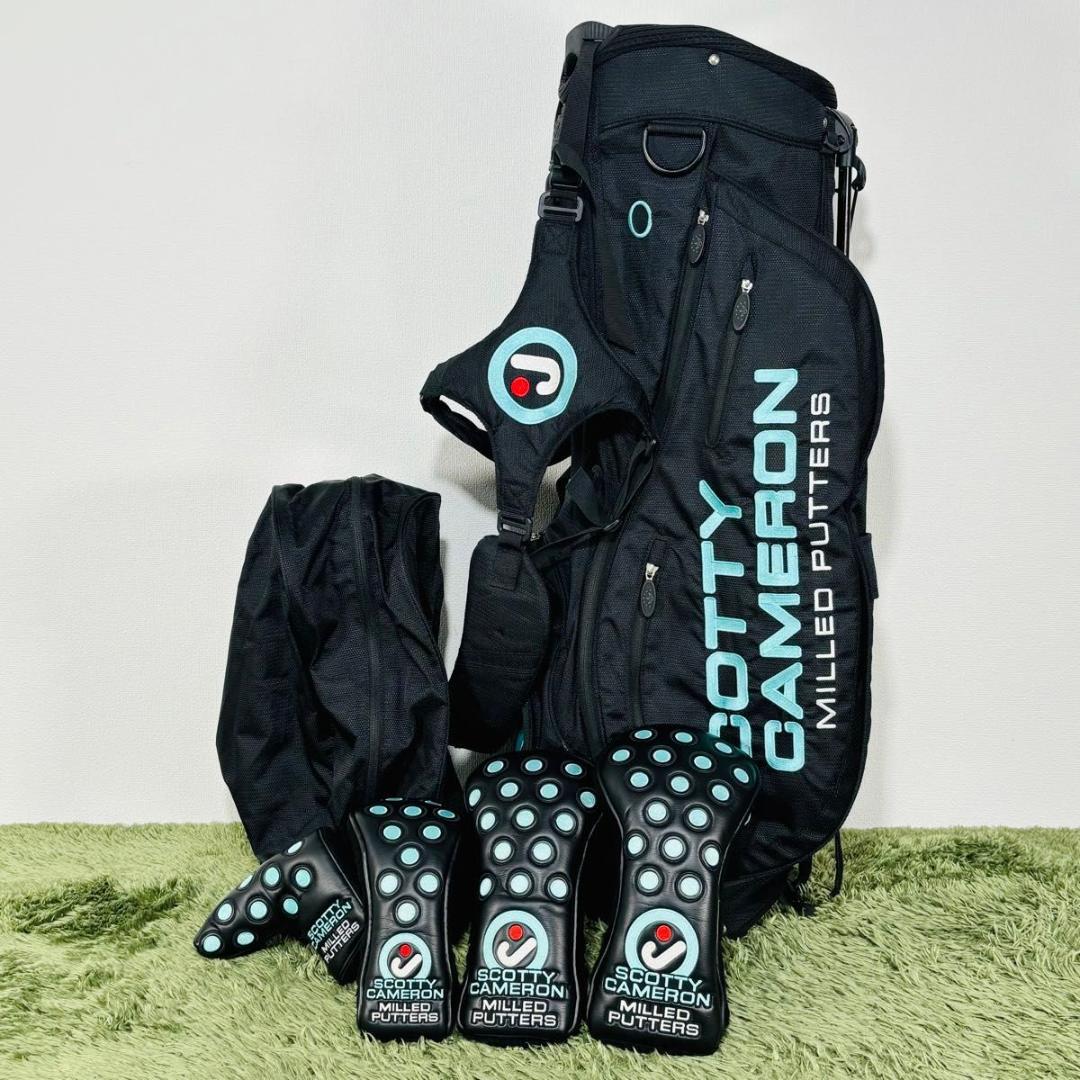 【中古】タイトリスト スコッティキャメロン キャディバッグ 倶楽部 J 照明ランプ式 一般受け Titleist SCOTTY CAMERON