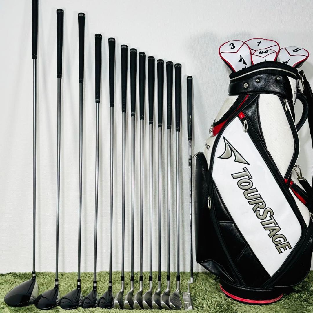 【豪華13本】ツアーステージ V773 メンズクラブセット R 初心者 男性 右 希少なブルー】ブリヂストン ツアーステージ V773 初心者 豪華13本