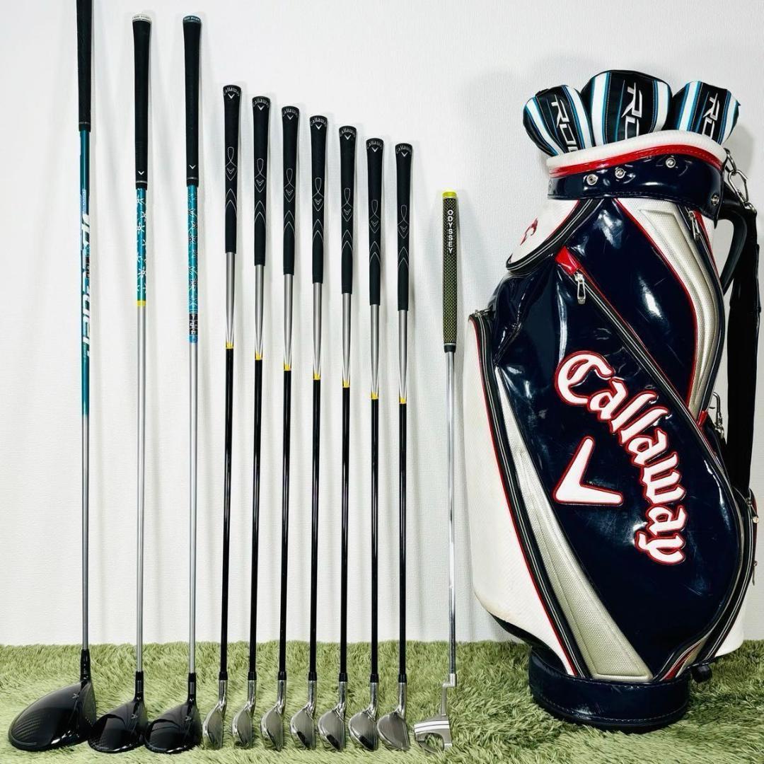【中古】キャロウェイ ローグ 11本セット メンズゴルフ 初心者 入門 大人気モデル Callaway ROGUE コースデビュー 右利き flex R