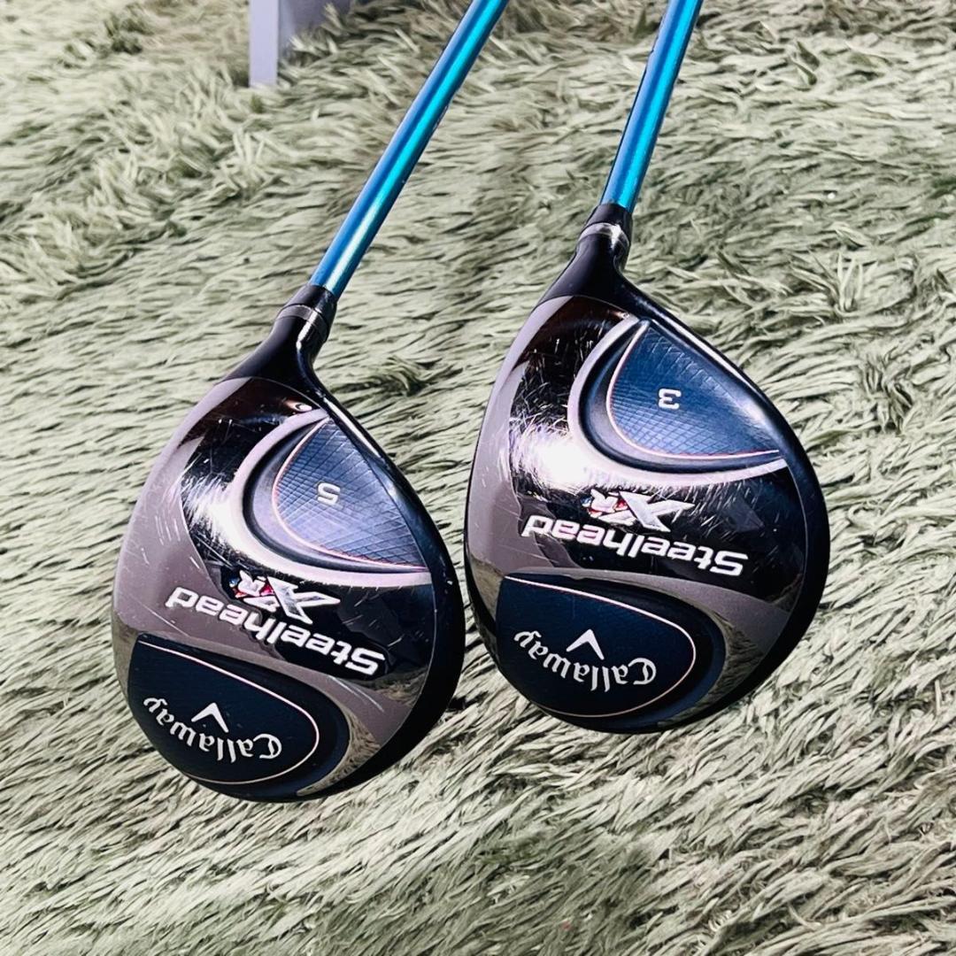 【中古】キャロウェイ スチールヘッド XR フェアウェイウッド2本セット メンズゴルフ Callaway Steelhead XR TOUR AD LD-60 ツアーAD カーボンシャフト 右利き FLEX X|Re.ISLAND 店
