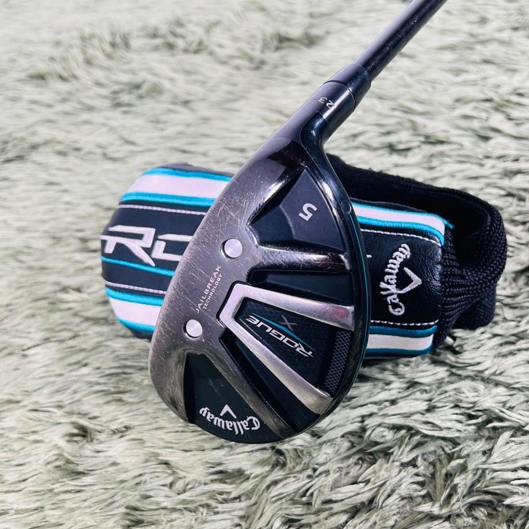【中古】キャロウェイ ローグ X Callaway Rogue X 5UT フレックスSX Fire Express UT 70 カーボンシャフト 右利き メンズゴルフ 男性 ユーティリティ flex SX