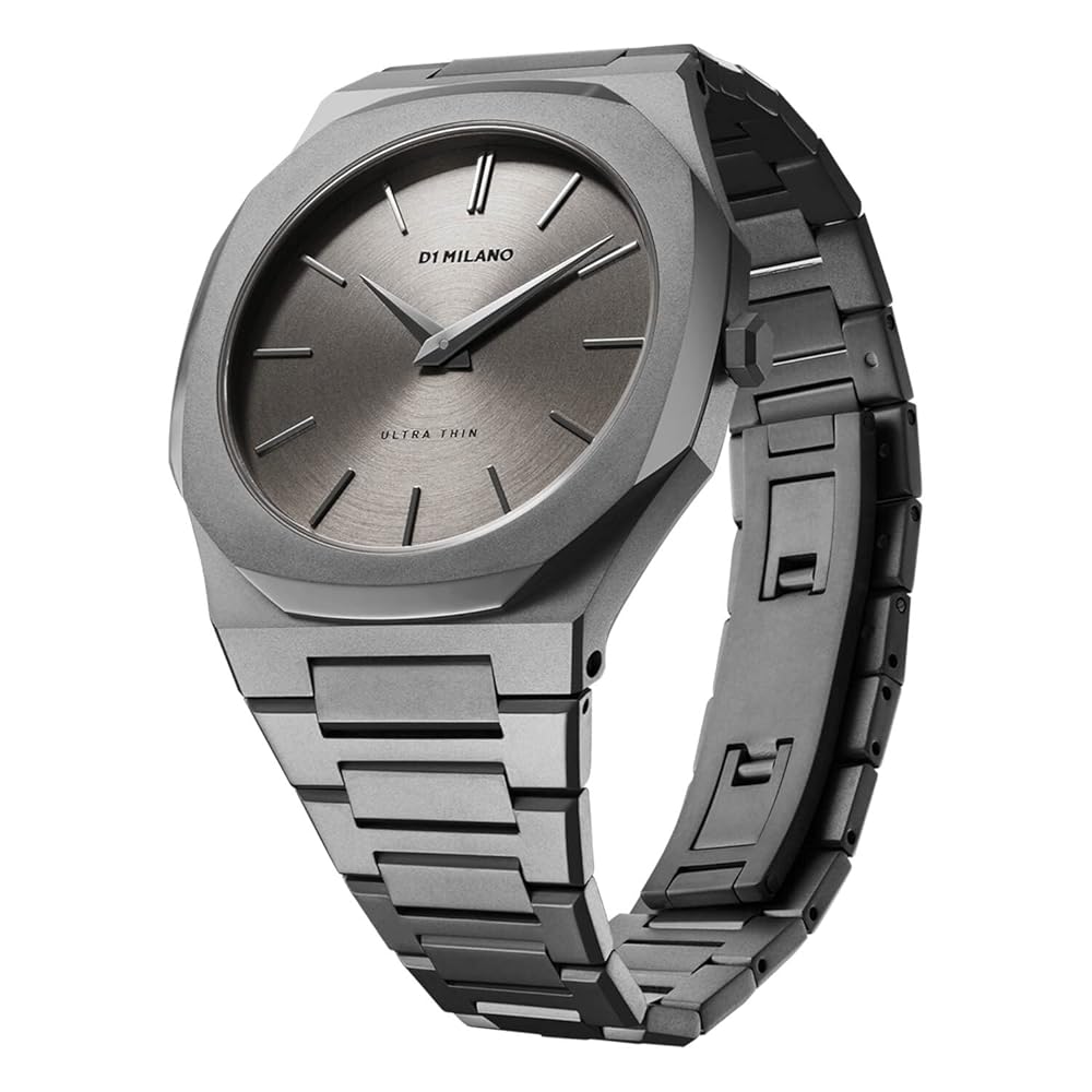 [D1MILANO] D1ミラノ 腕時計 メンズ UTBJ22 [ULTRA THIN] ウルトラ シン アントラチーテ 40mm ステンレス ベルト グレー アナログ おしゃれ 人気 シルバー 銀