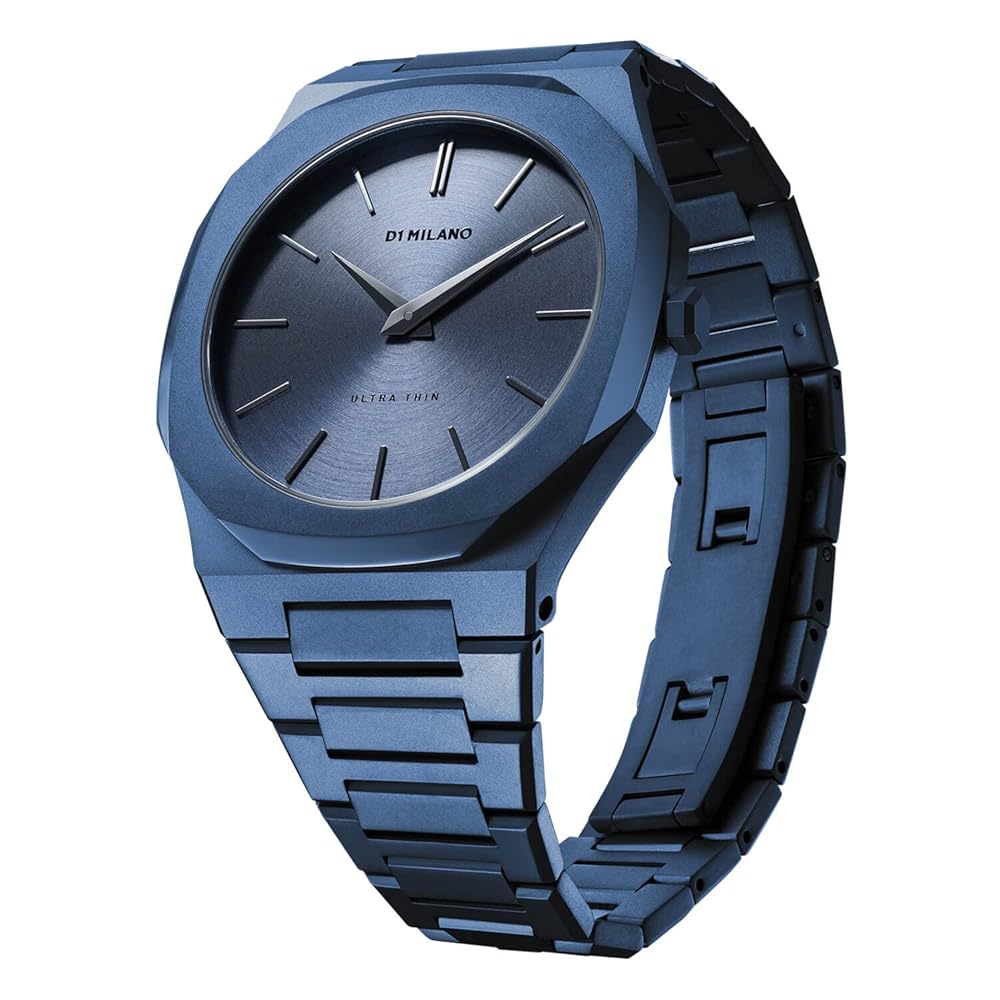 【保証書付き】D1ミラノ 腕時計 メンズ ユニセックス アナログ [ULTRA THIN] ウルトラ シン UTBJ21 ミッドナイト 40ｍｍ ステンレス おしゃれ 人気 青 ブルー [D1 MILANO]｜Island Store