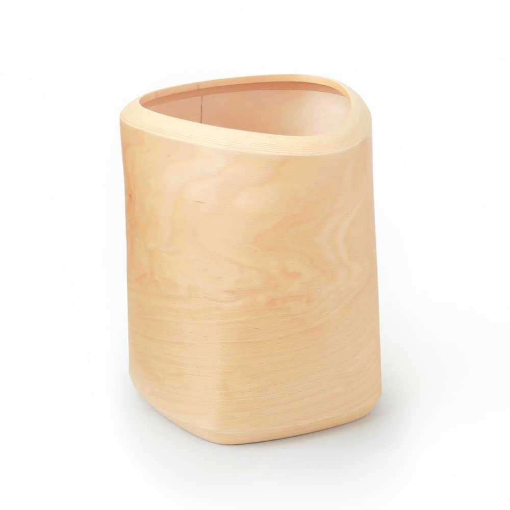 BUNACO ゴミ箱 おしゃれ 【ダストボックスTwo-Shapes＜M＞】trash can bin キッチン リビング 寝室 屋内 IB-D2361（ナチュラル）日本製 木製｜Island Store
