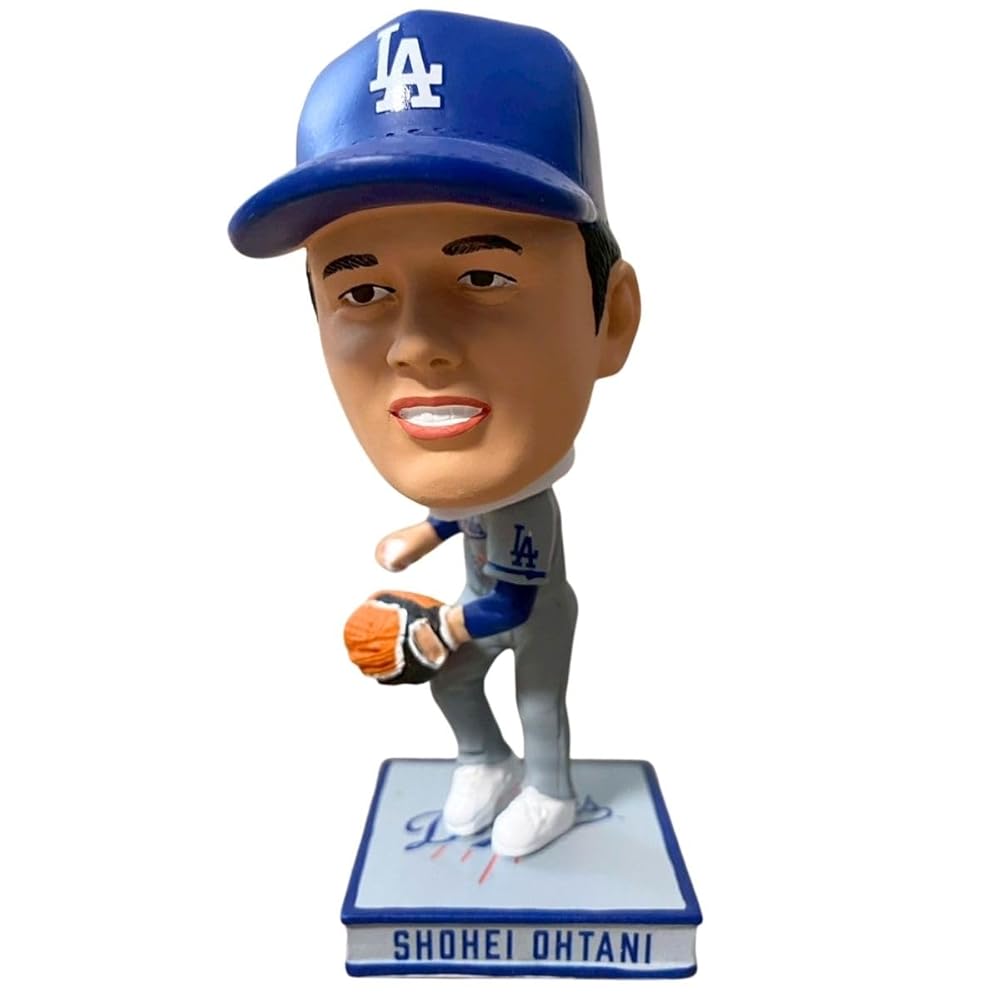 【現実制限事項】大谷翔平 ミニボブルヘッド あやつり人形 MLB 堅苦しさ FOCO グッズ PITCHING 図形 ドジャース 砂上の楼閣尖端 LOS ANGELES -AWAY