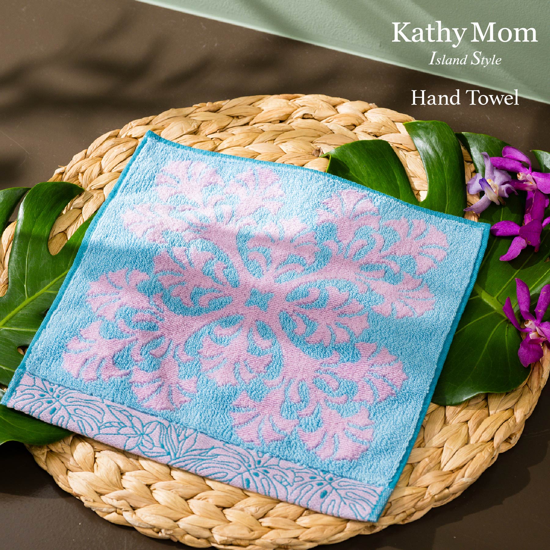 新品未使用❣️Kathy Mom ハイビスカスパープル最終値下 楽天市場】【 キャシーマム 】 ハンドタオル 34cm×35cm