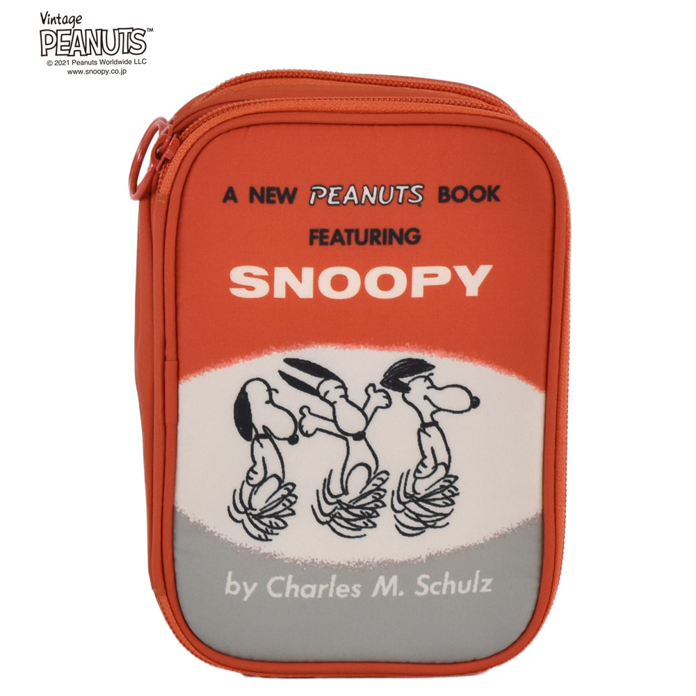 楽天市場 スヌーピー コスメポーチ レッド Peanuts Snoopy Intermode Kawabe 楽天市場店
