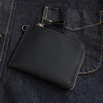 レッドムーン ウォレット REDMOON ショートウォレット SSW-MID MID LINE ドラムレザー L字ファスナー　スリムウォレット【送料無料】