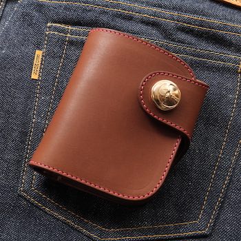 赤いことお月さま ウォレット Mr.REDMOON ショートウォレット RGP-HR01-MRM  赤いことゴールド REDMOON 制限事項商いもの 油絵の具なめし革【貨物輸送無料】 財布・ケース-バッグ・小物・ブランド雑貨-メンズ財布