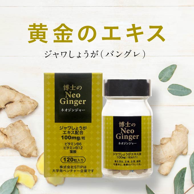 博士のネオジンジャー ジャワしょうが サプリメント バングレ 含有 美容と健康に 生姜 ショウガ じゃわしょうが【 博士のメモリック から バージョンアップ 】【大人気】
