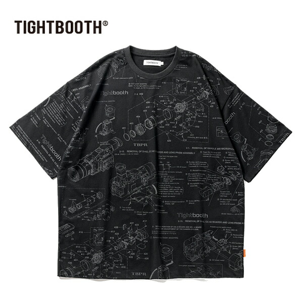 TBPR(タイトブース)TightboothTIGHTBOOTH 2024 SUMMER COLLECTION 4ndTBPR ANALYZE T-SHIRT BLACKTIGHTBOOTH PRODUCTION(タイトブース プロダクション)