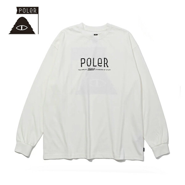 POLER(ポーラー) 2025A/W FURRY FONT RELAX FIT L/S TEE 3Color 送料無料