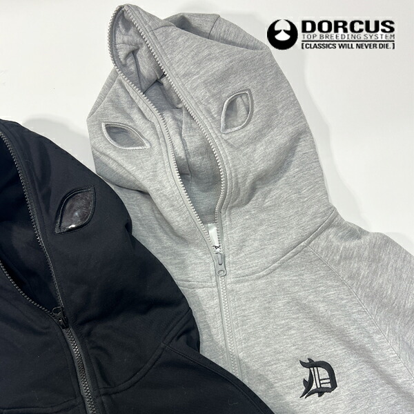 DORCUS(ドーカス) ENGLISH LOGO STEALTH HOODIE/2Color HOODIE(フーディー) GREY/BLACK (skateboard) (スケートボード)(スケボー) XS/S/M/L/XL