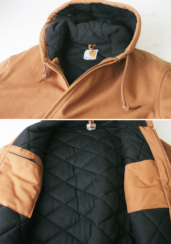 カーハート 黒色 ブラック メンズ 【 CARHARTT FIRM DUCK INSULATED