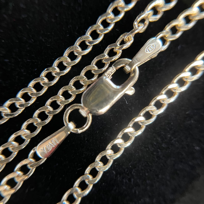普段着に合うジュエリー直輸入14Kゴールド ネックレス Hollow Cuban 2mm/55cm/メンズ/レディース/ユニセックス/14K/資産価値/シンプル/本物/保証付き|五十六(イソロク)店