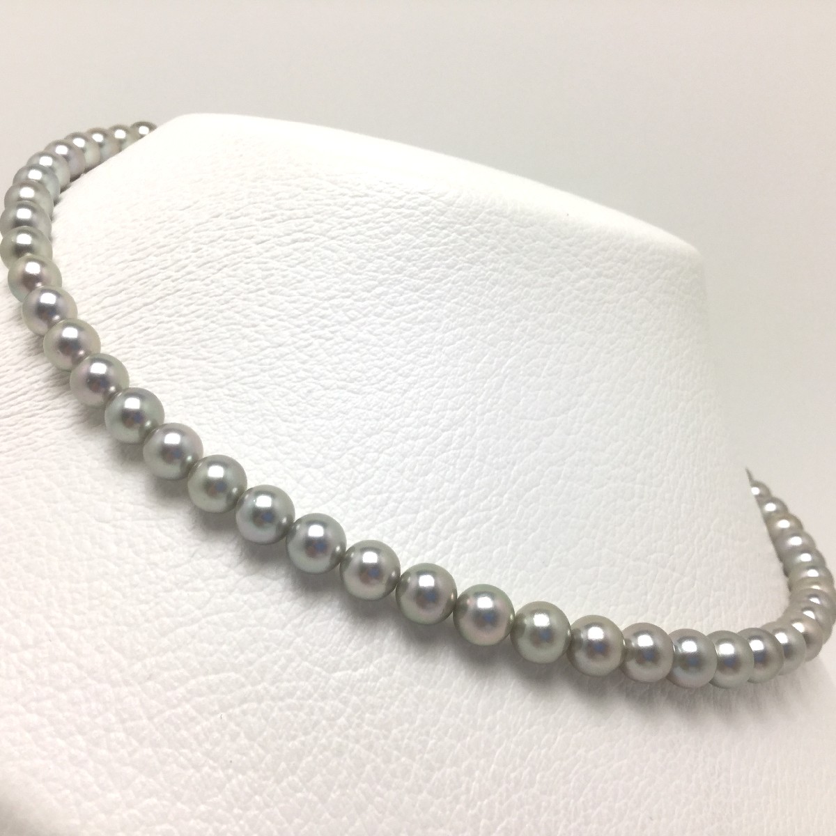 楽天市場】真珠 ネックレス パール アコヤ真珠 8.5-9mm シルバーブルー
