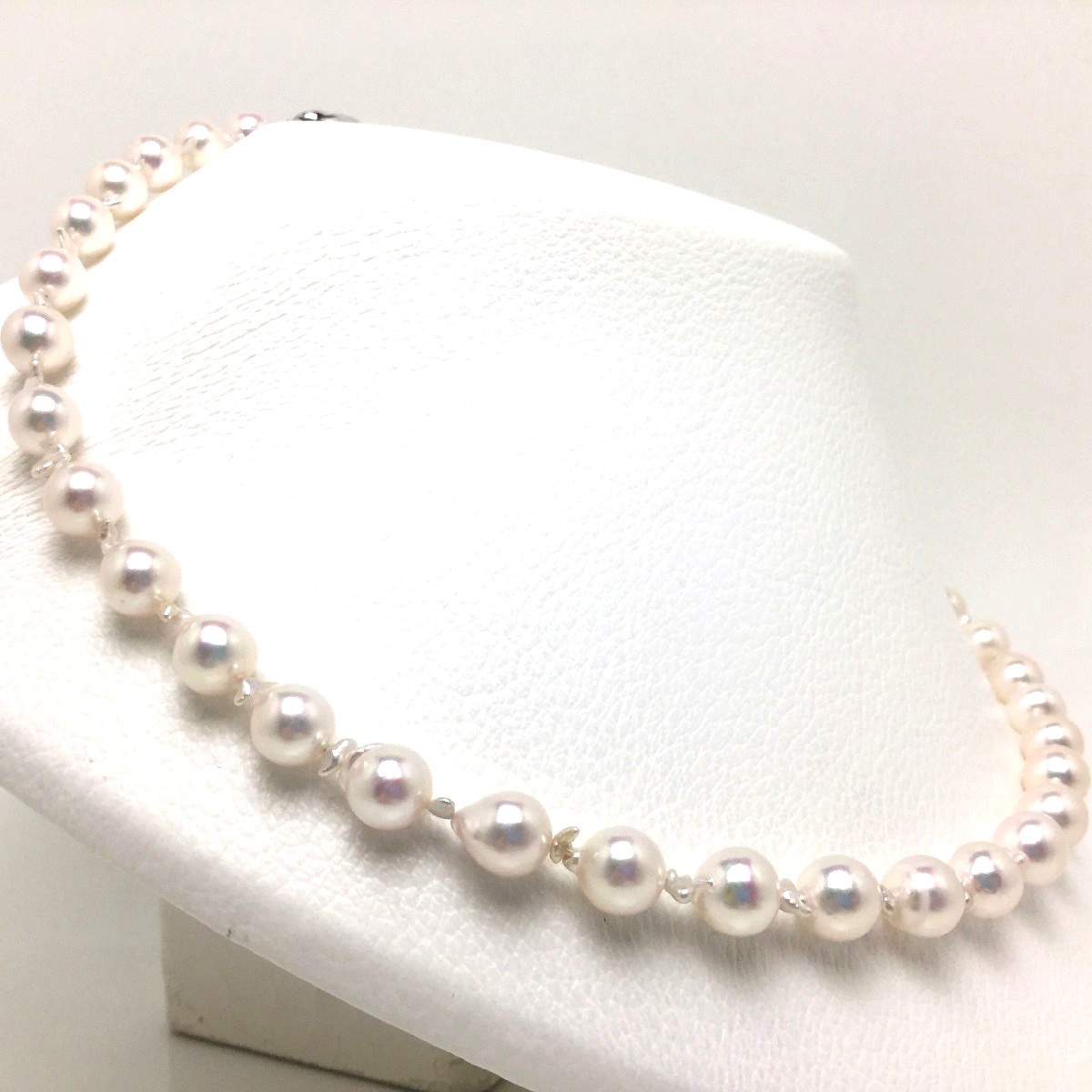 あこや真珠 パール シルバー刻印 大珠 8mm ホワイト ネックレス nina's（ファッション） アコヤ真珠 あこや真珠 一粒ネックレス