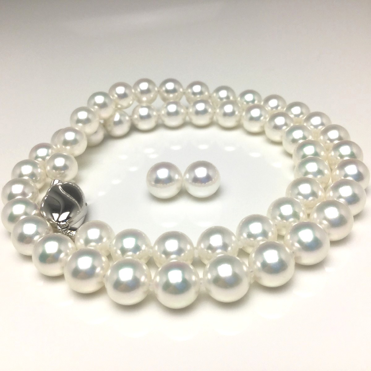 テリ強◆大珠◆本真珠 9.7-10.5㎜ ネックレス 925刻印 真珠のネックレス | アコヤ真珠 | テリ評価 80点台 | GENERAL PEARL