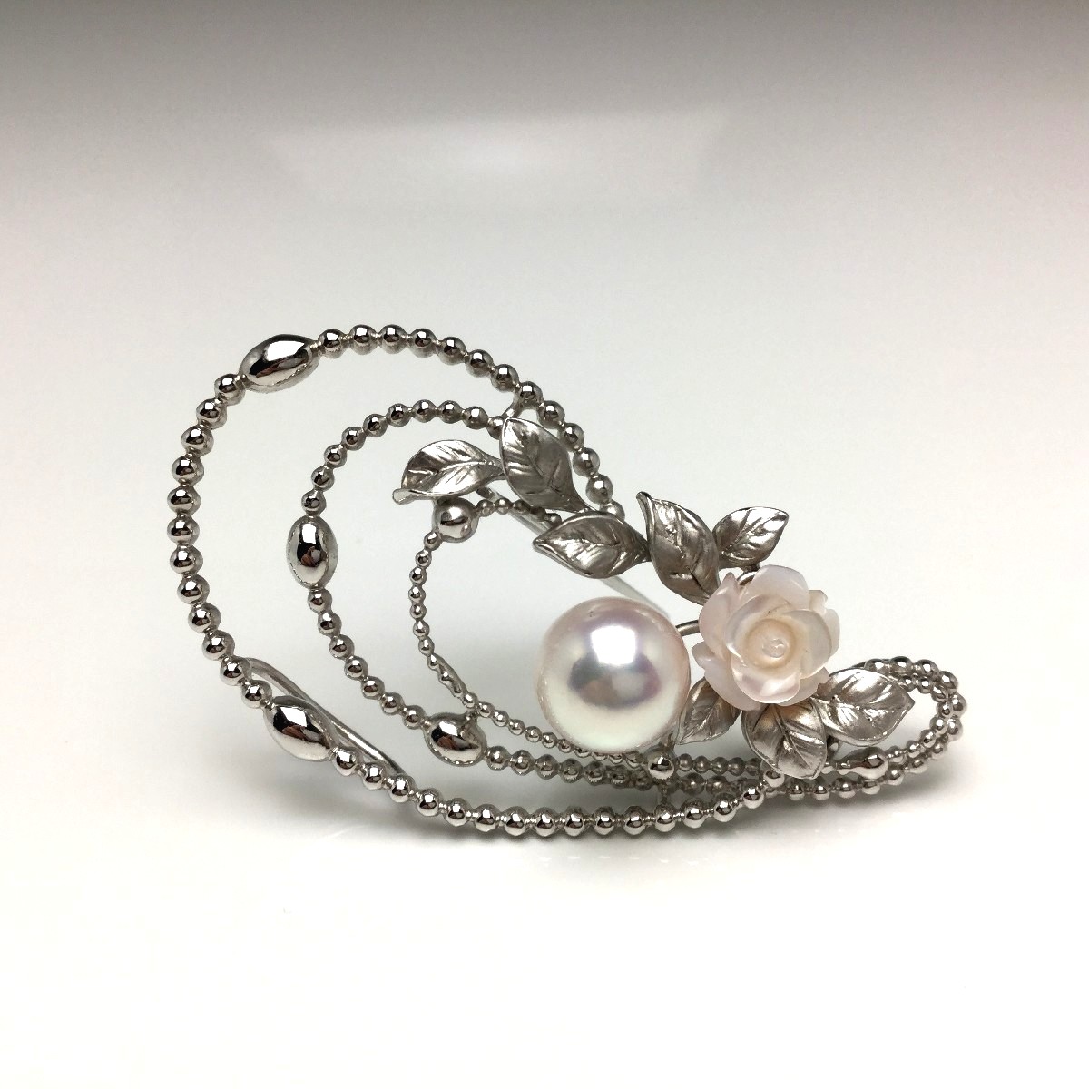 楽天市場】真珠 ブローチ パール アコヤ真珠 9.17mm ホワイトピンク