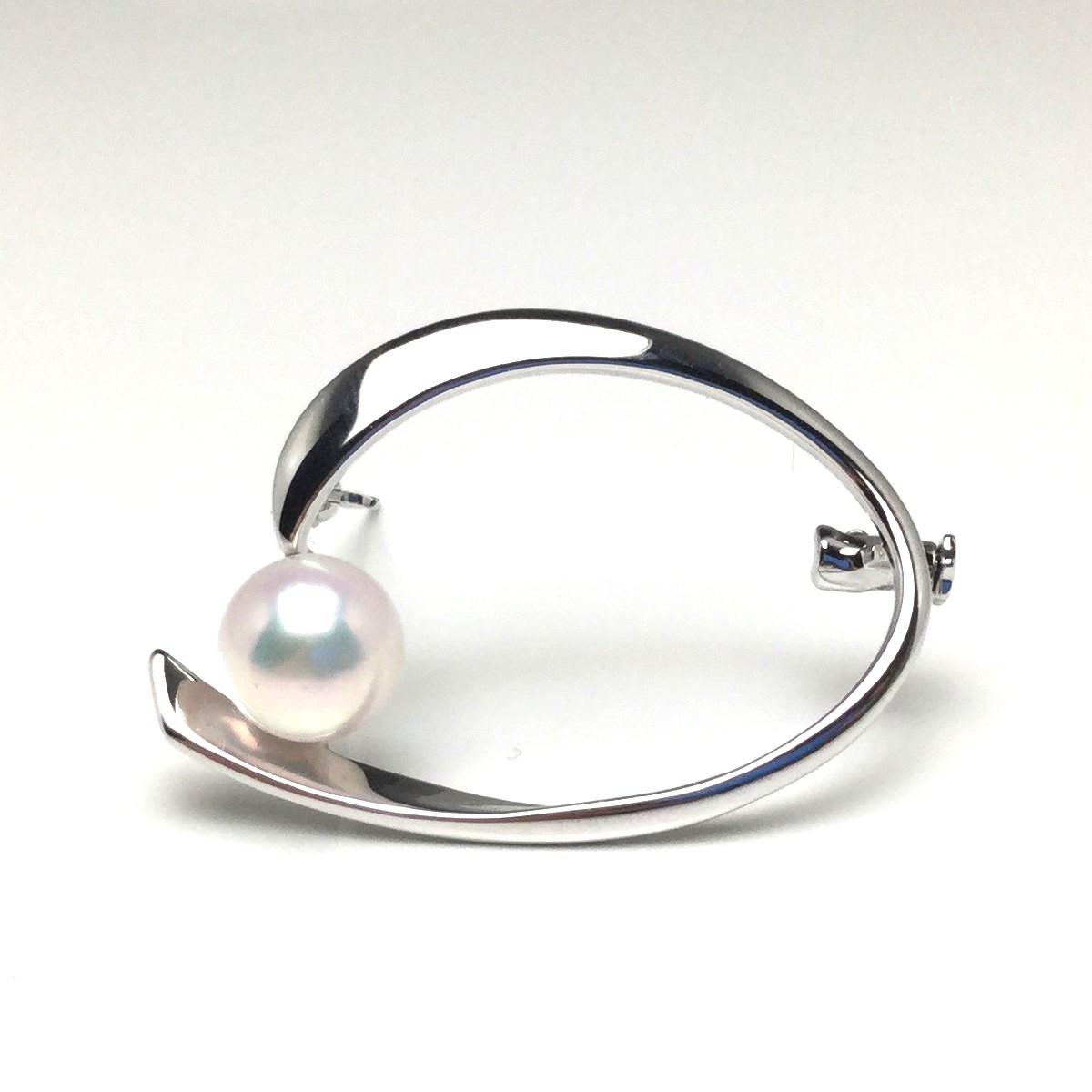 アコヤパールホワイトピンクカラーSILVERブローチ　(p751) アコヤパールホワイトピンクカラーSILVERブローチ (p751) アコヤ