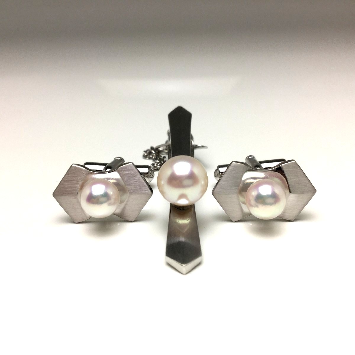 限定品】 新品 真珠 シルバーネクタイピン drenriquejmariani.com