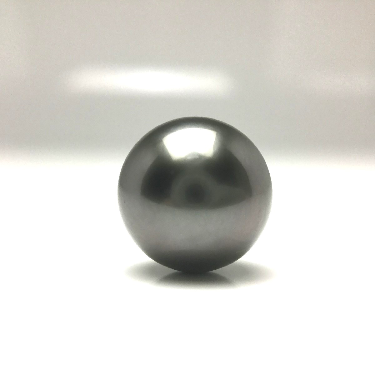 真珠 ネクタイピン パール 黒蝶真珠 9.4mm ミドルグリーン Pt900 プラチナ 針 68353 イソワパール