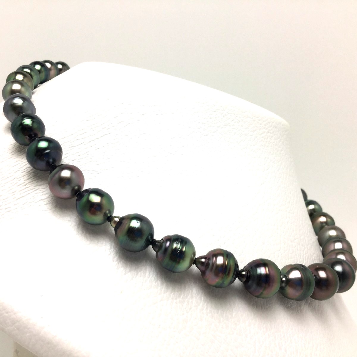 楽天市場】真珠 ネックレス パール 鑑別 黒蝶真珠 8.3-11.2mm マルチ