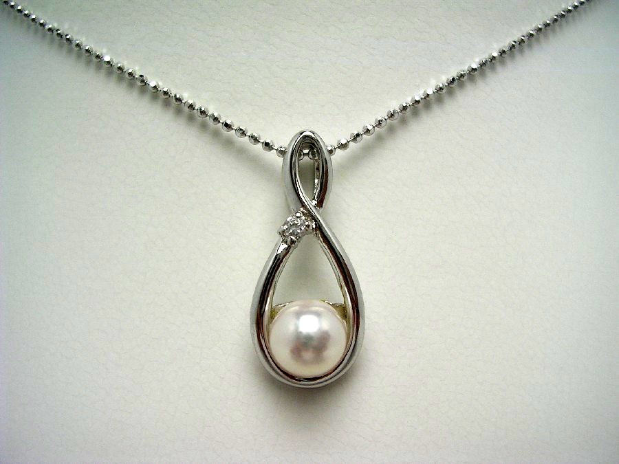 楽天市場】真珠 ペンダントトップ パール アコヤ真珠 5.5-6mm ホワイト