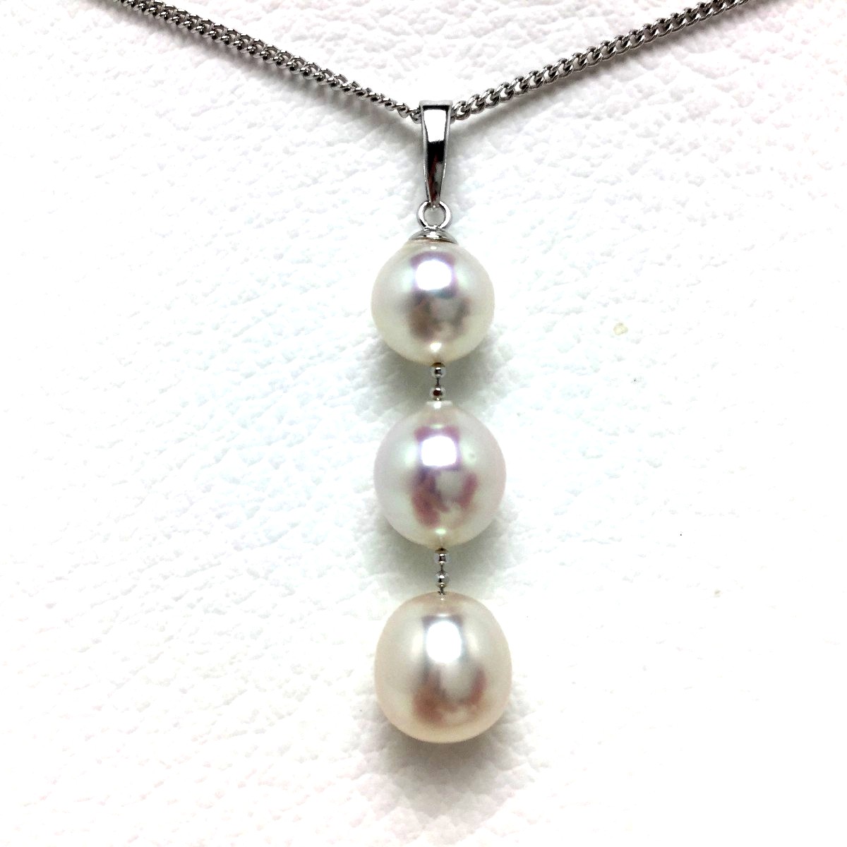 アコヤ真珠パールペンダントトップ 約８㎜ 真珠 パール ペンダントトップ ヘッド あこや本真珠 8mm k18 ホワイト