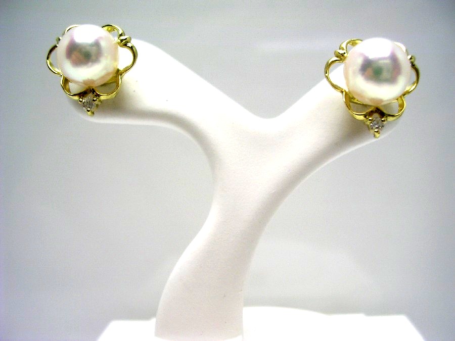 楽天市場】真珠 ピアス パール アコヤ真珠 スタッド 6.98mm ホワイト