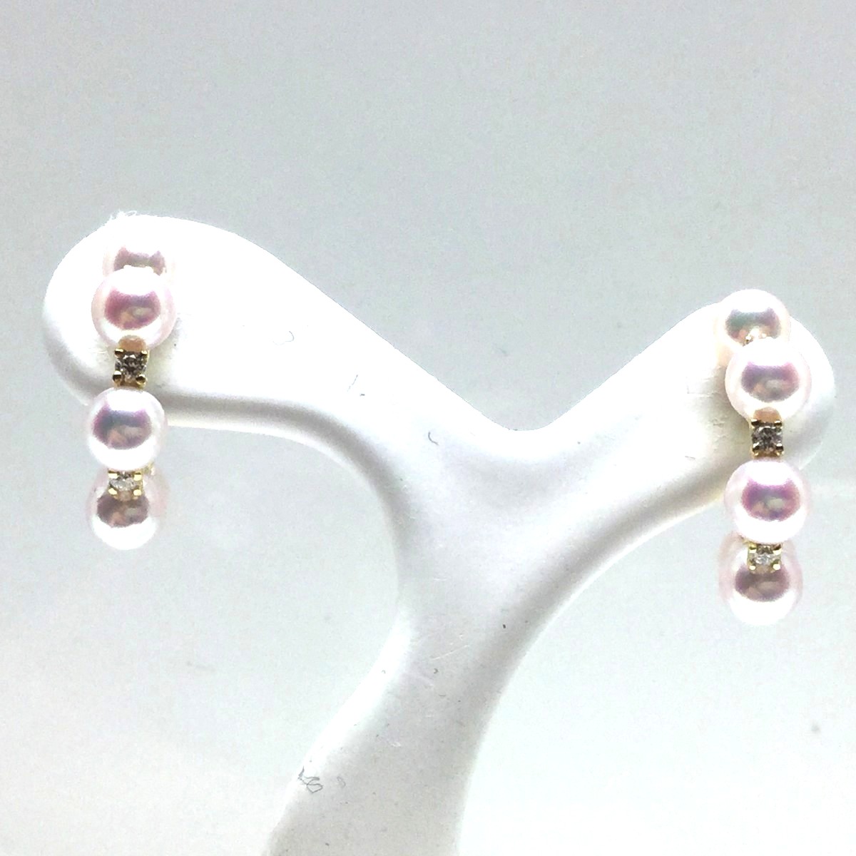 あこや真珠ピンク系　K18スタッドピアス 3_000000004447.jpg?1719106809