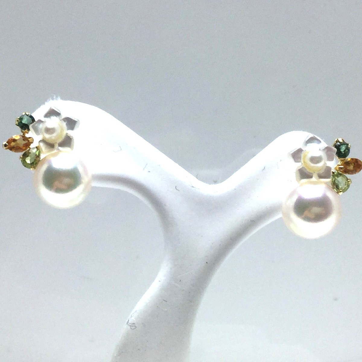 楽天市場】真珠 ピアス パール アコヤ真珠 スタッド 6.8mm・4.9mm