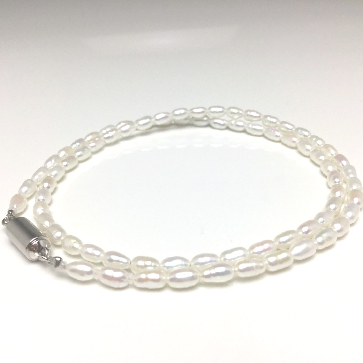 真珠 ネックレス パール 淡水真珠 3.5-4.0mm ホワイト マグネット 73580 イソワパール 6,810円