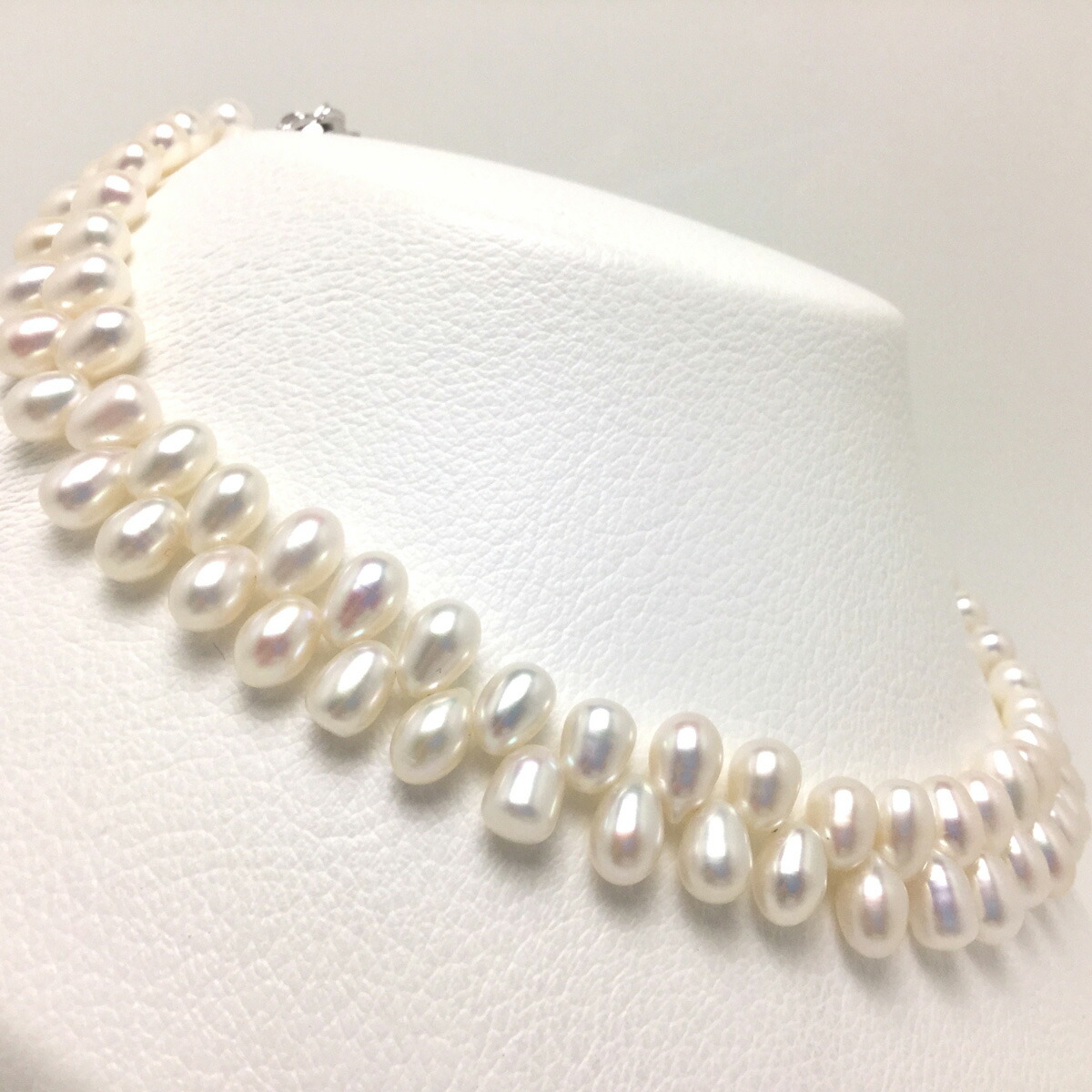 淡水真珠パールネックレス　クレオパトラ　4-5mm　ピンクカラー 709 711 クレオパトラ淡水パールネックレス | ビーズ屋黒猫
